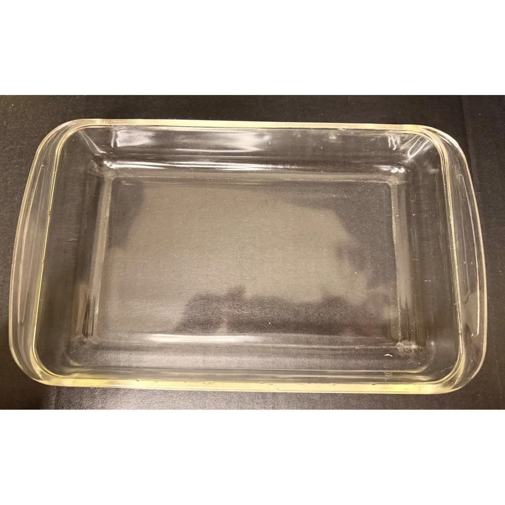 Vintage Pyrex 231 Clear Glass Rectangular Baking Dish 1.5 Quart Roaster Pan
